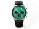 Breitling 43MM in Diameter Navitimer Series B01 Movement Green Watch